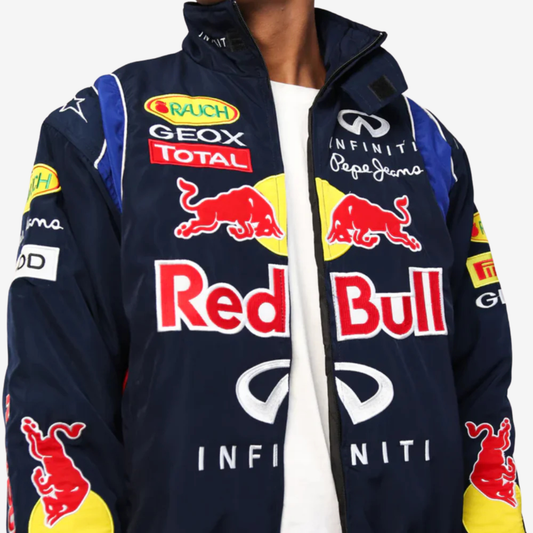 Men Motorsport Racing Style Premium Jacket – Navy Blue