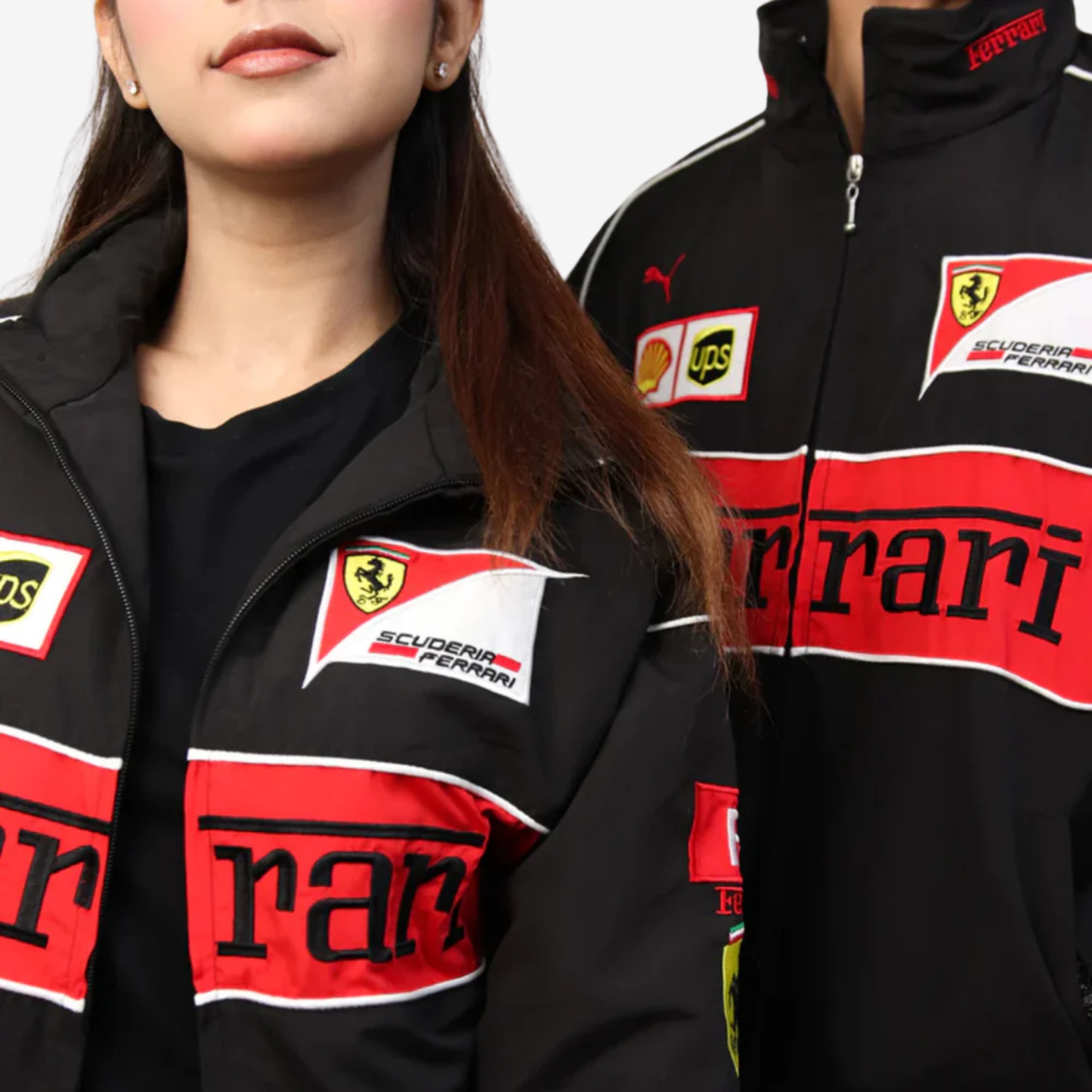 Women Racing Style Premium Jacket – Black Edition