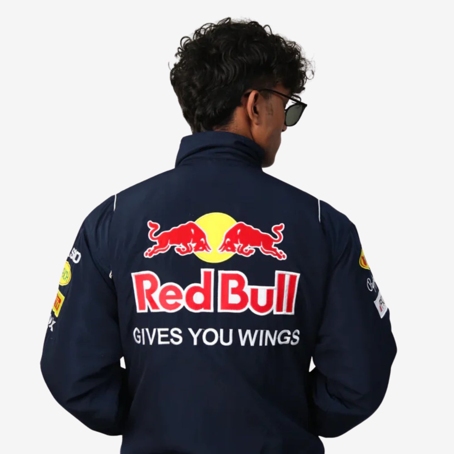 Men Motorsport Racing Style Premium Jacket – Navy Blue