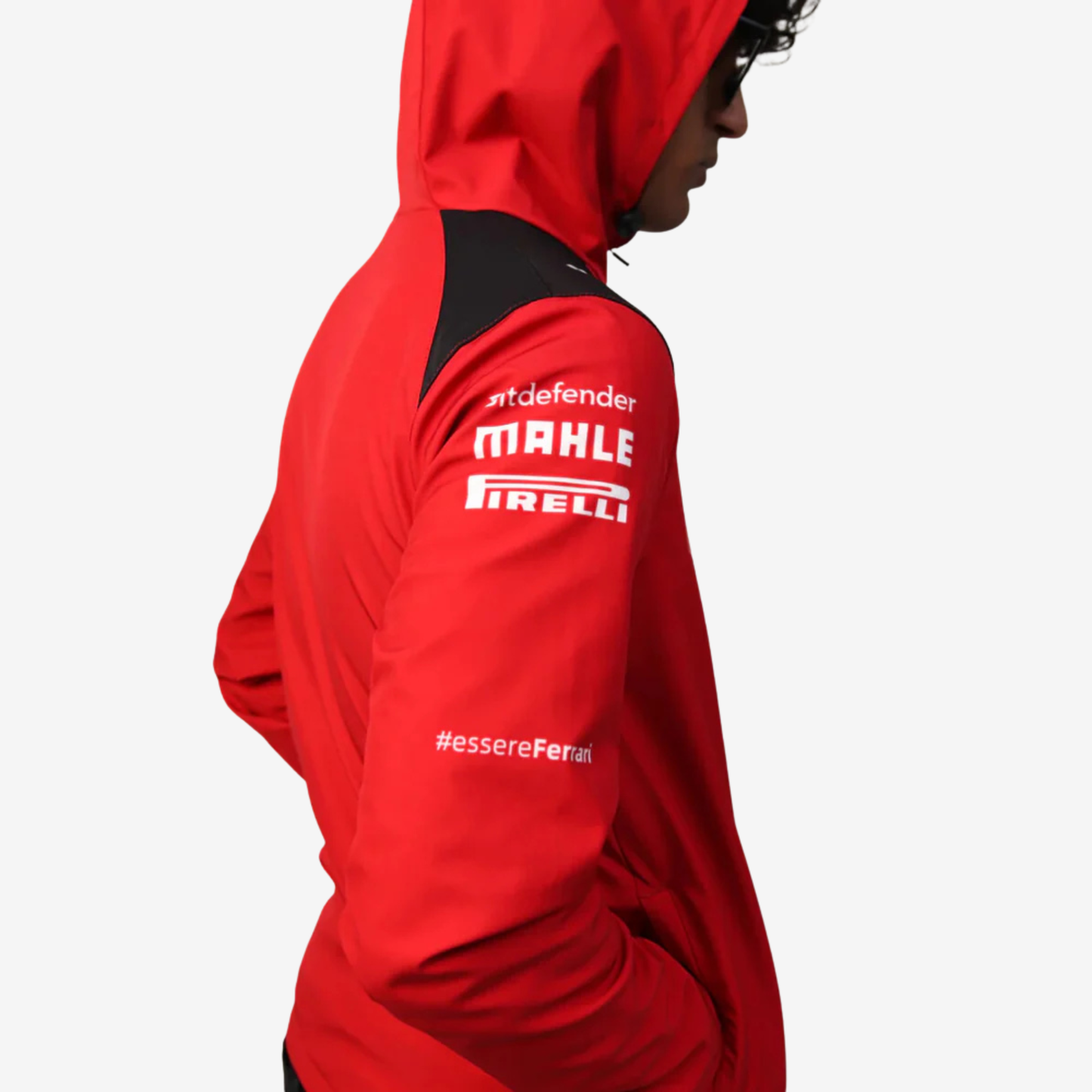 Red Racing Style Hooded Jacket