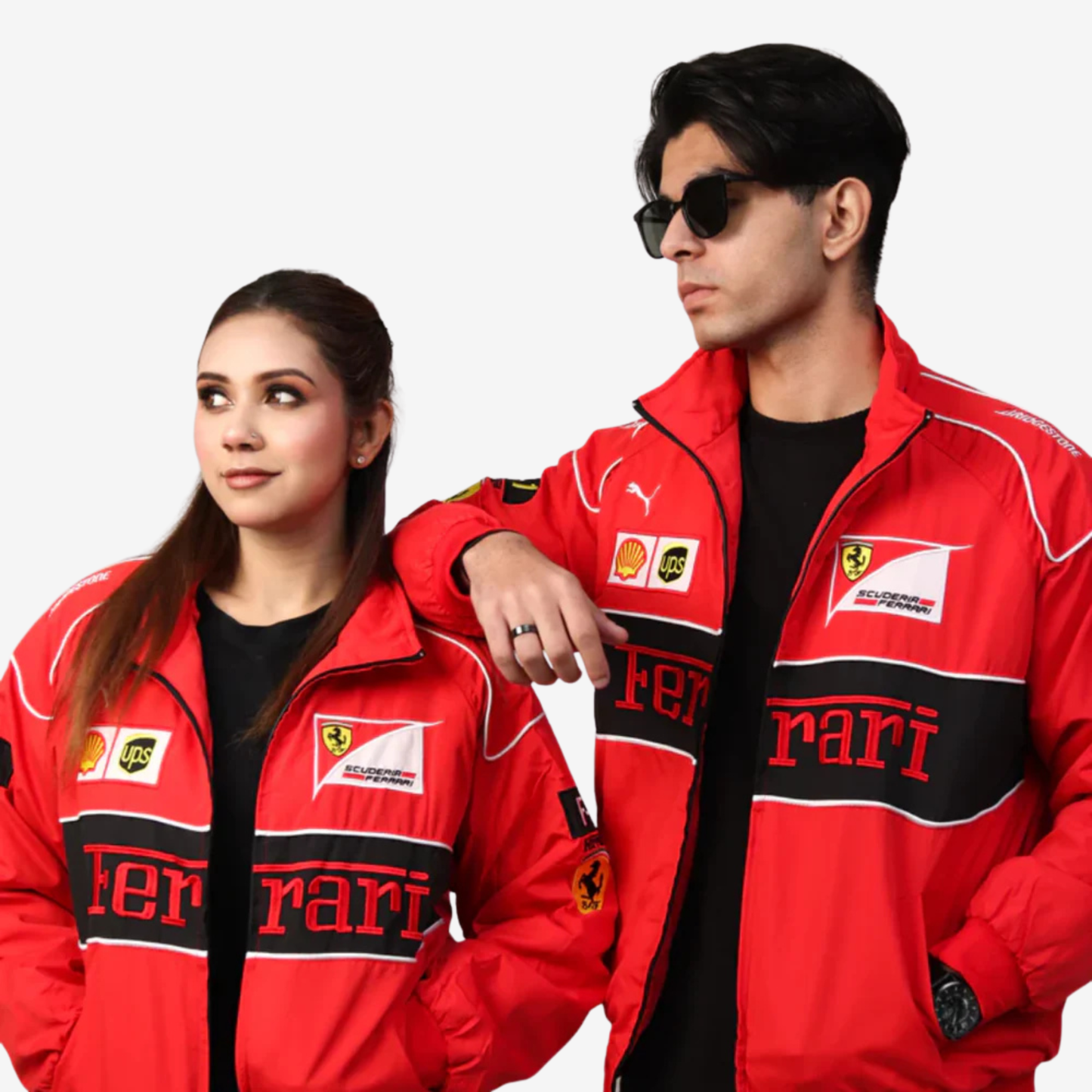 Women Motorsport Inspired Premium Jacket – Red